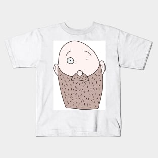 Bearded dude Kids T-Shirt